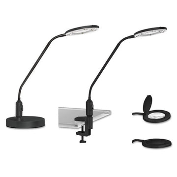 Alera® Clamp-on, 3 Diopter Led Desktop Magnifier, 6.88"w X 16.63"d X 16.75"h, Black freeshipping - TVN Wholesale